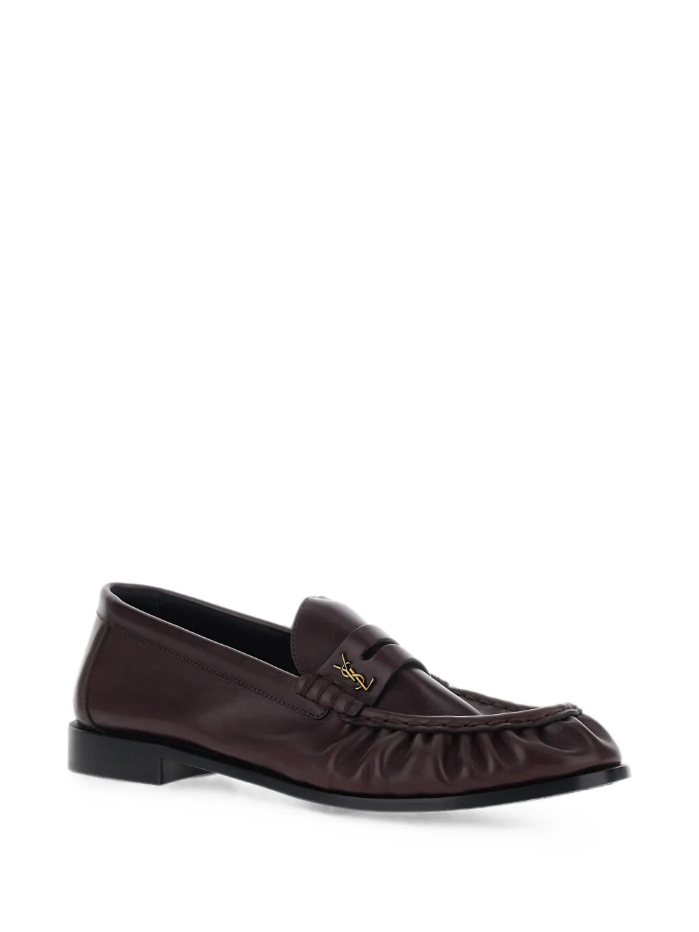 Saint Laurent Le Loafers van soepel leer Bruin