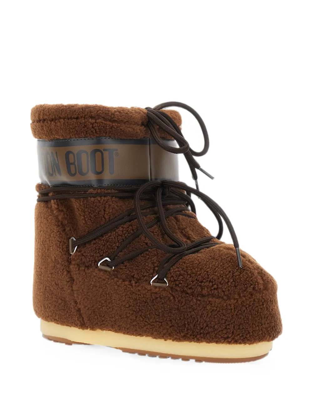 Moon Boot Icon Low shearling-effect boots Bruin