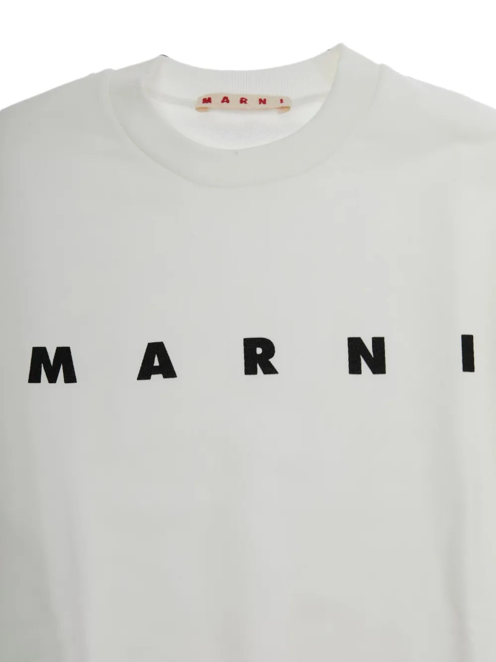 Marni Kids Sweater met logoprint Wit