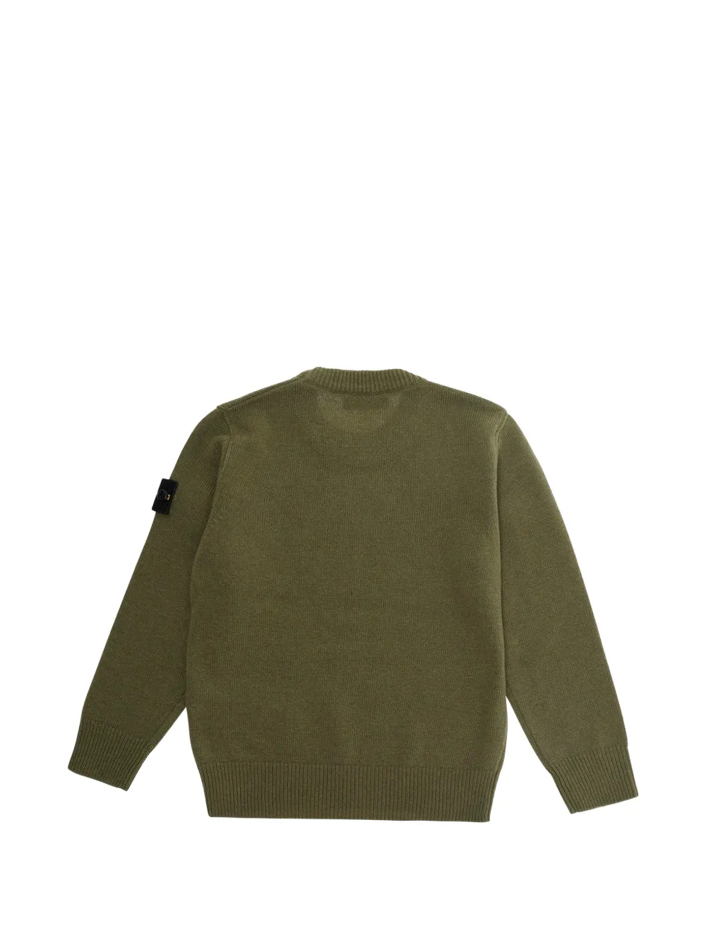 Stone Island Junior Trui met Compass-logopatch Groen