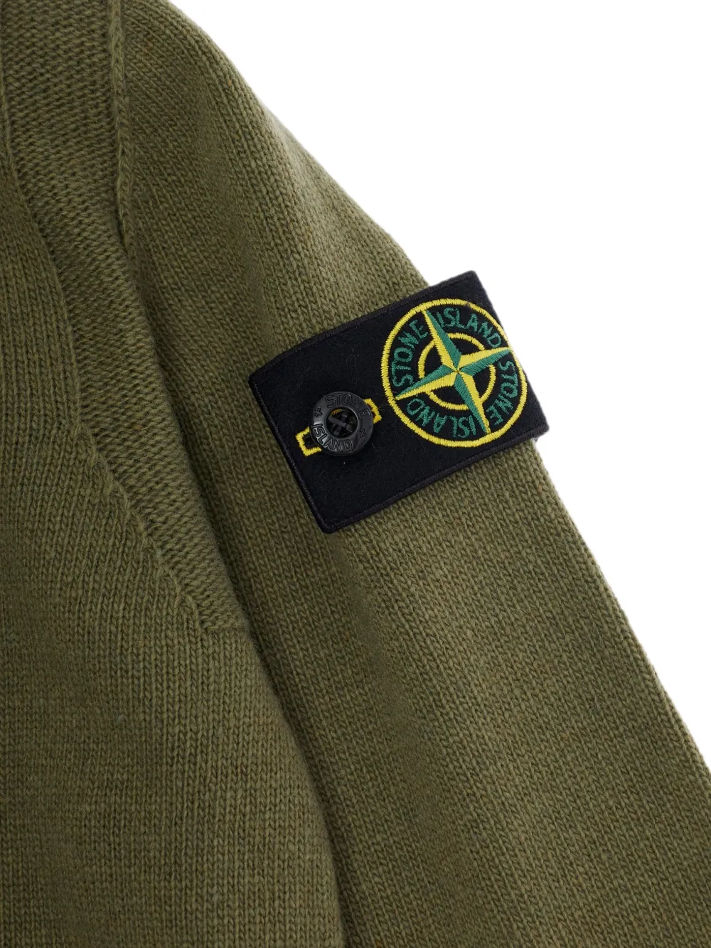 Stone Island Junior Trui met Compass-logopatch Groen