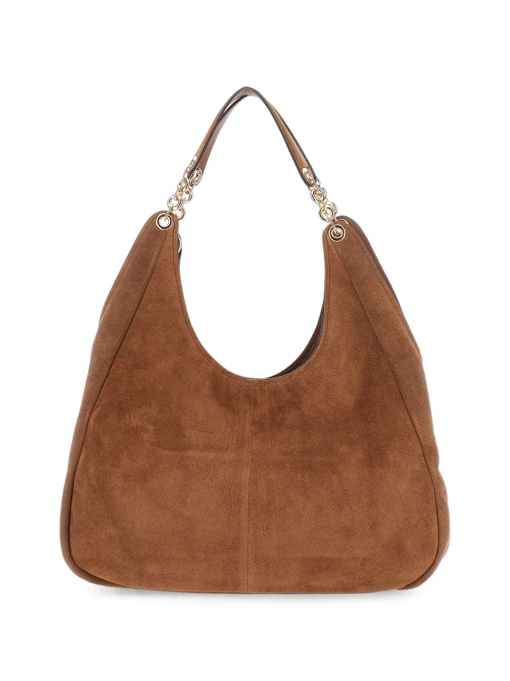 Michael Kors Grote Ellie suède schoudertas Bruin