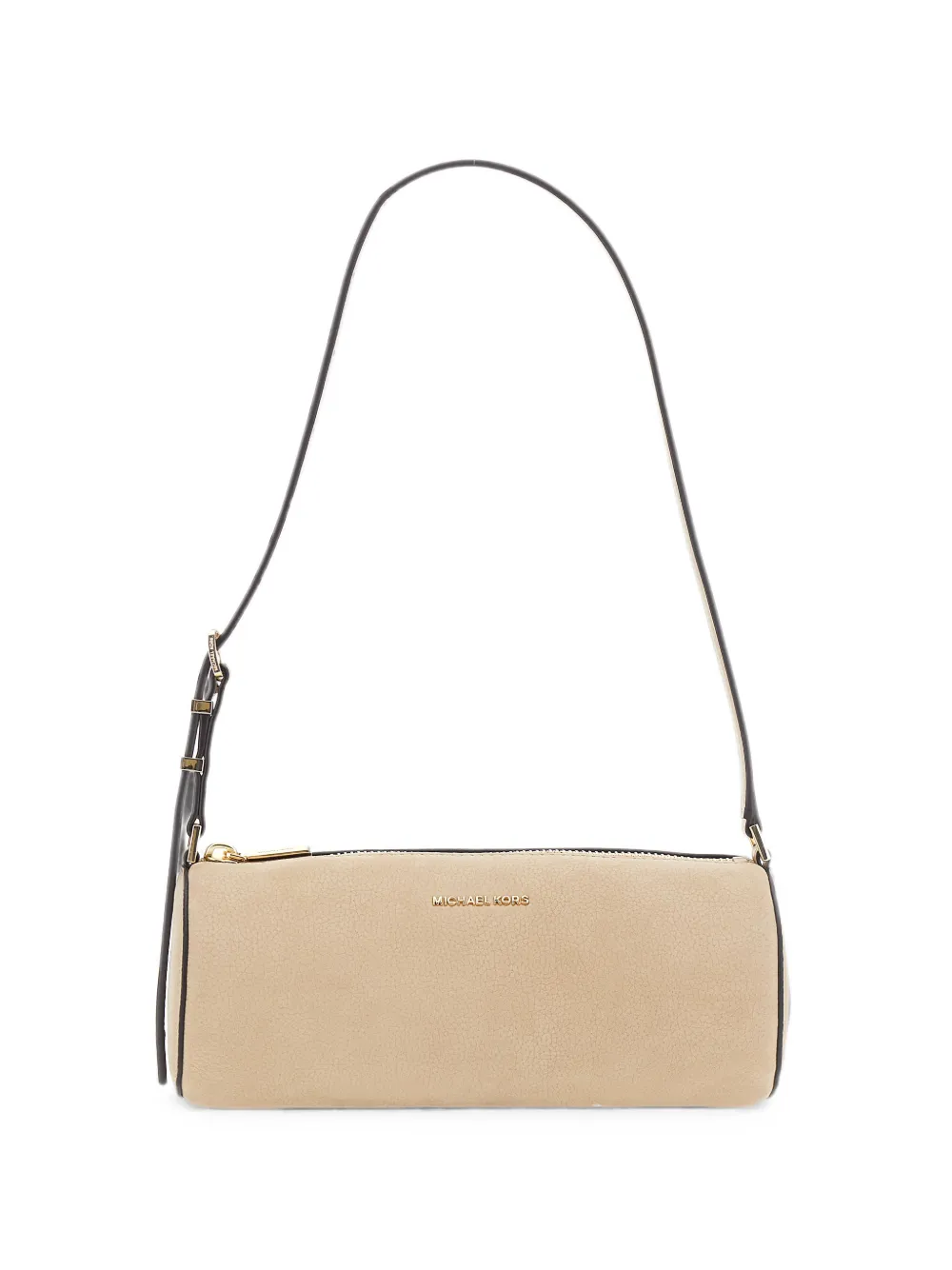 Michael Kors Izzy logo-plaque leather shoulder bag Beige