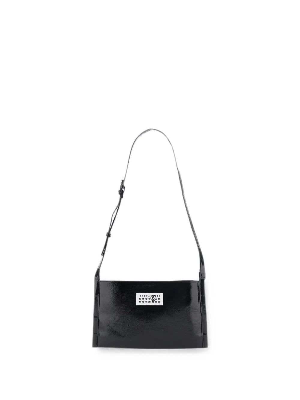 MM6 Maison Margiela Kids logo-patch shoulder bag - Nero