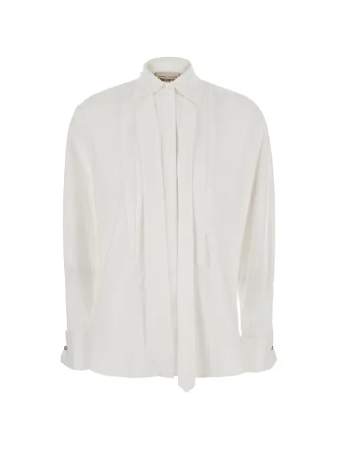 Semicouture Gracie pleated-bib shirt