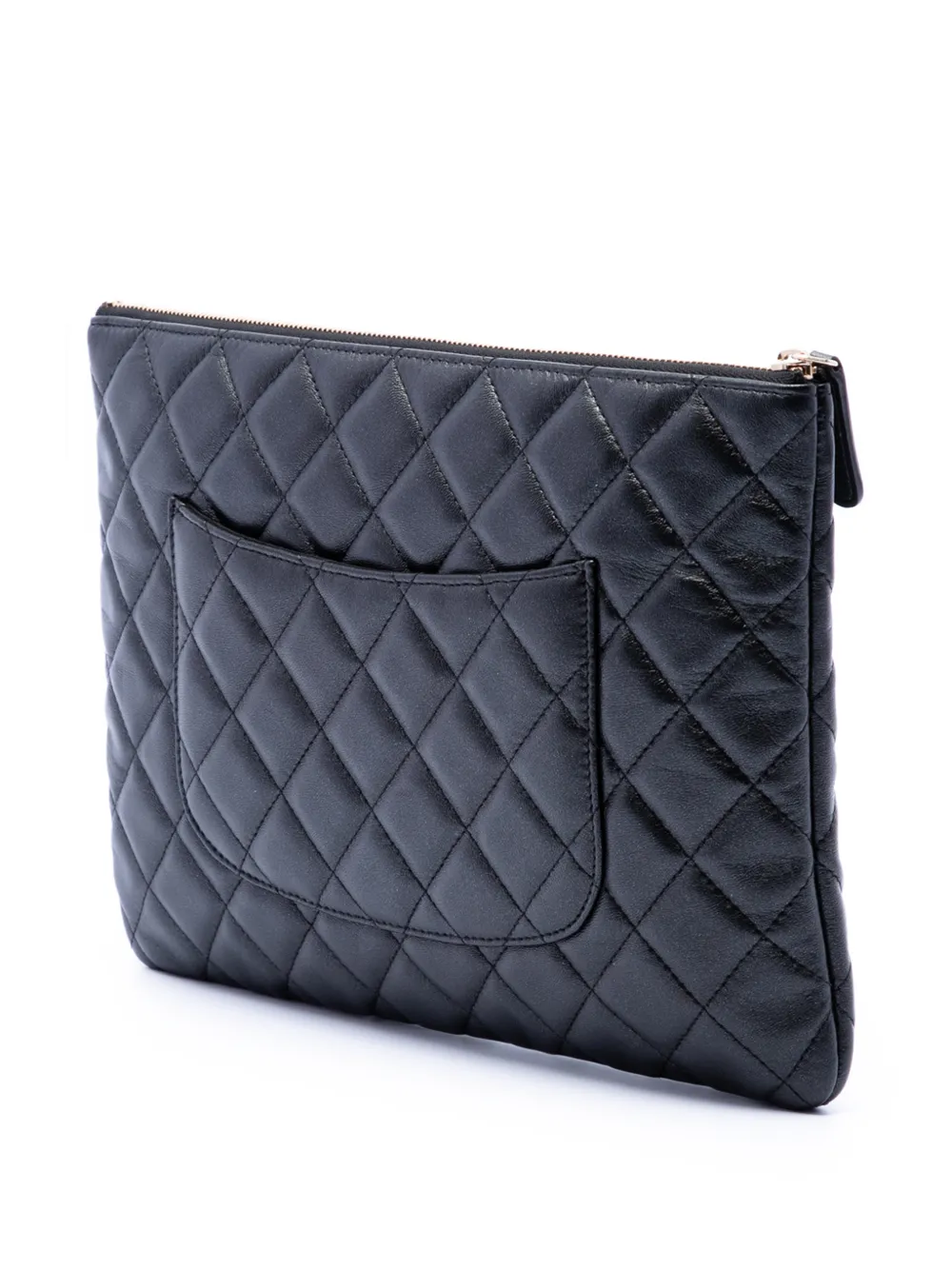  Chanel Pre-owned Bolso De Mano Flap Purse Mini De Piel De Borrego Acolchado Con Logo Cc 2019 - Negro 