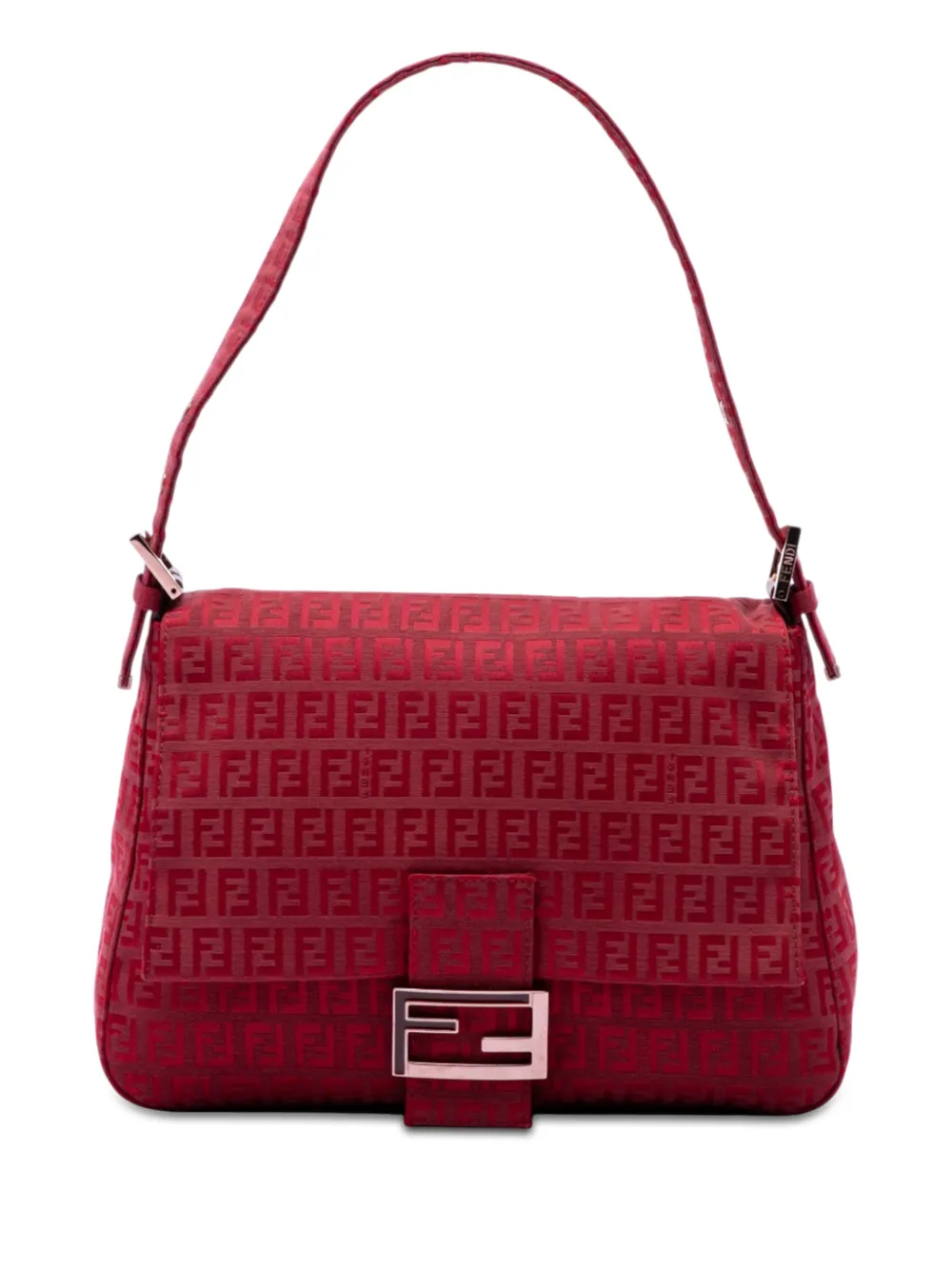 Fendi Pre-Owned 2000-2010 Zucchino Canvas Mamma Forever shoulder bag - Rosso