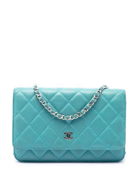 CHANEL Pre-Owned 2015-2016 CC Quilted Lambskin Wallet On Chain crossbody bag