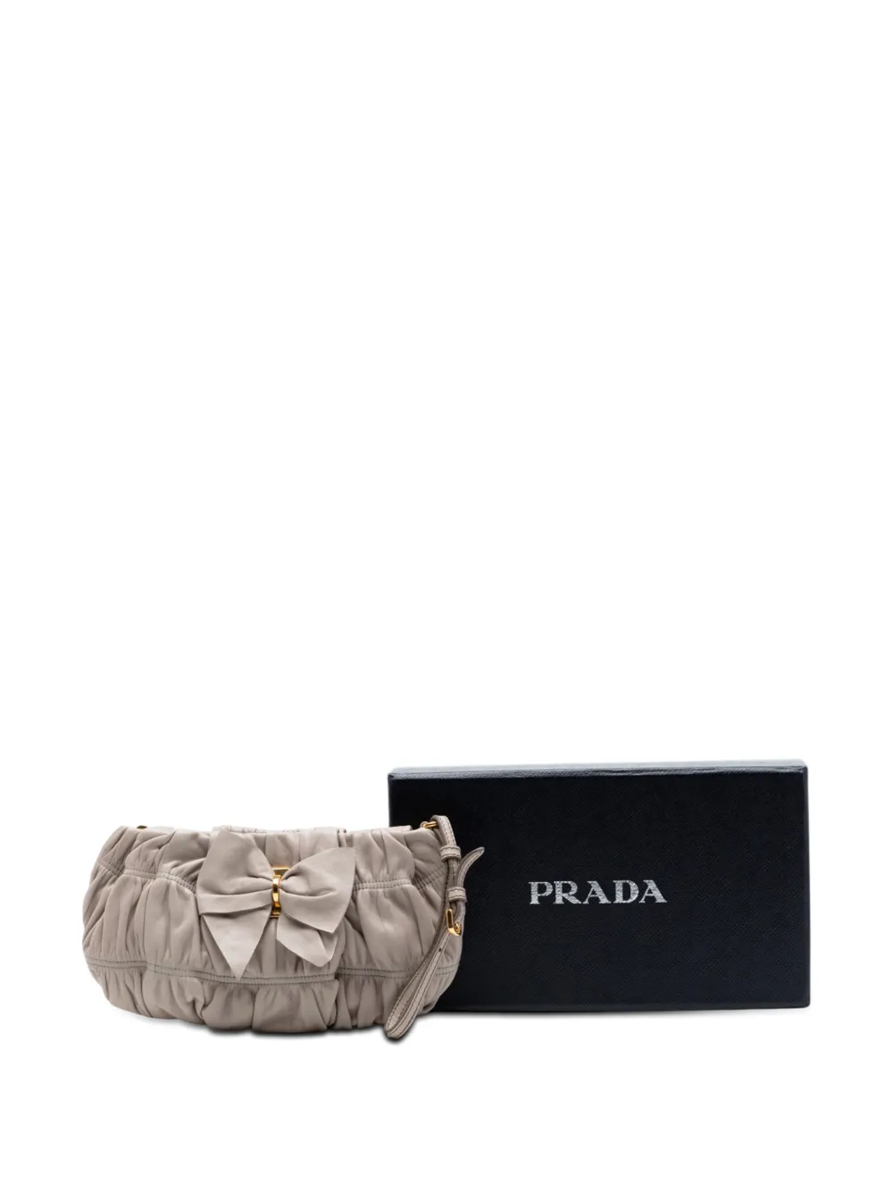 Prada Pre-Owned 2010-2026 ナッパ ゴーフル ボウ リストレット