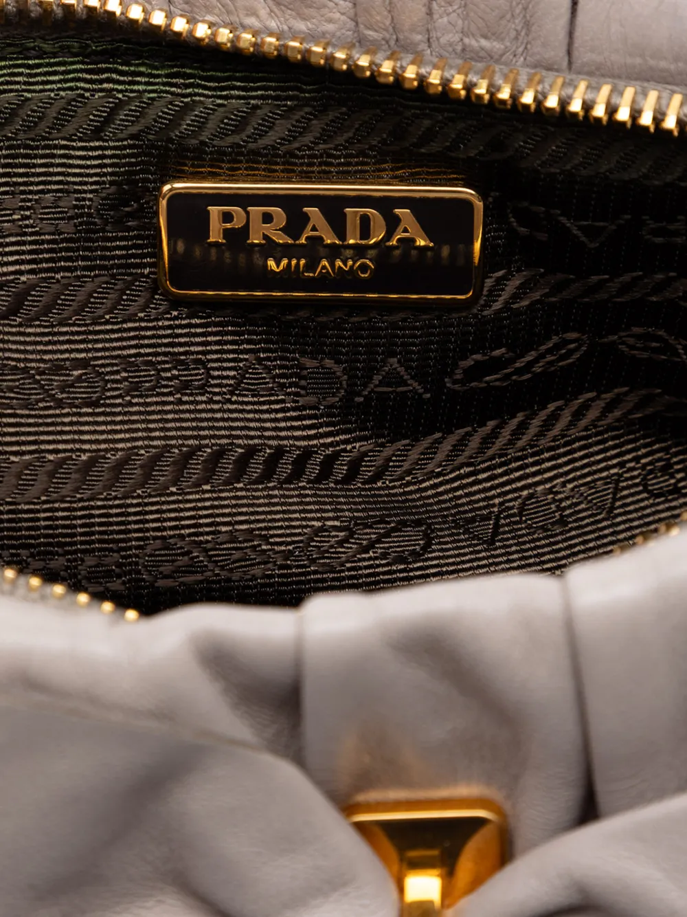 Prada Pre-Owned 2010-2026 ナッパ ゴーフル ボウ リストレット