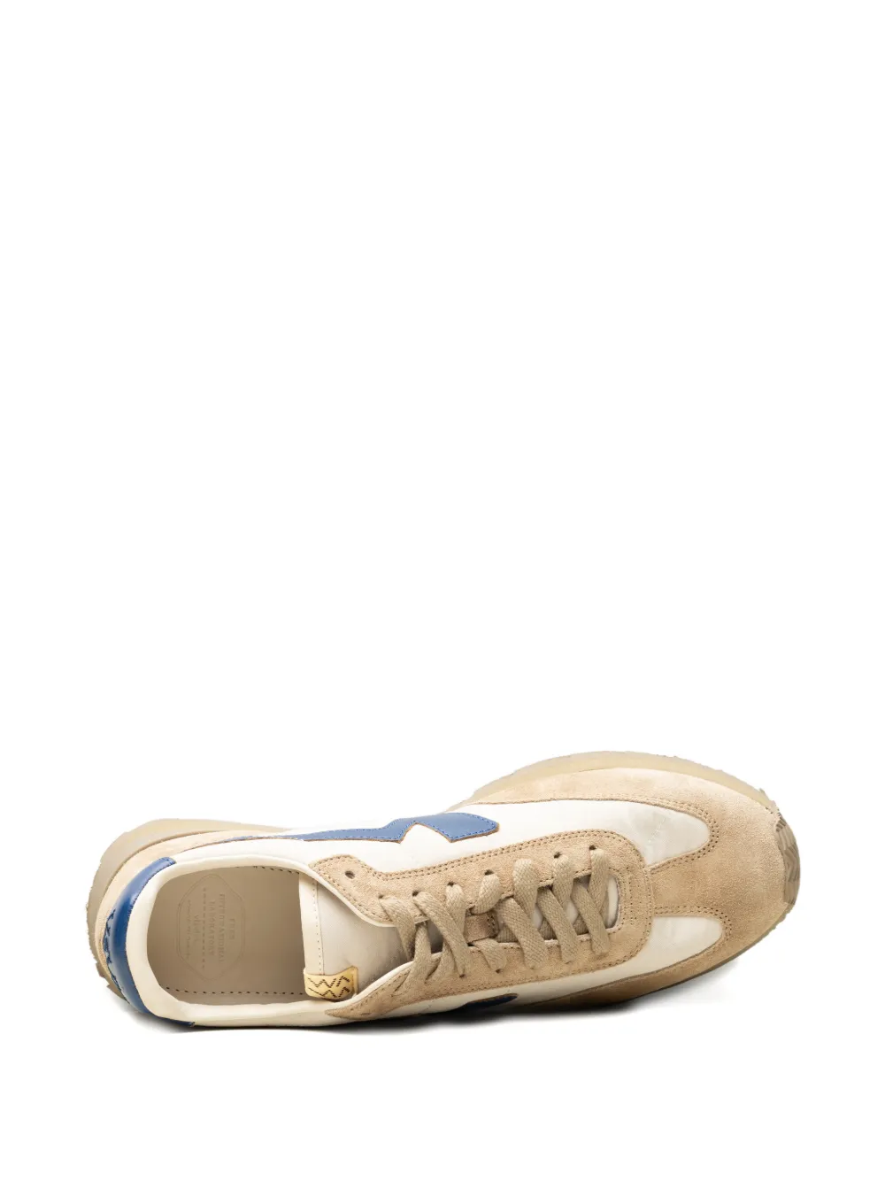 visvim FKT Runner panelled suede-trim sneakers Grijs