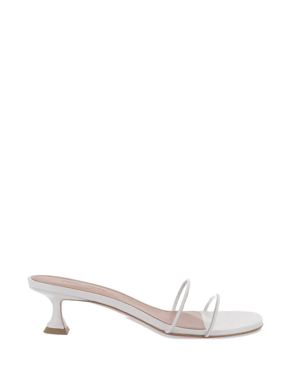 Amina Muaddi Andreea Glass sandals - Weiß