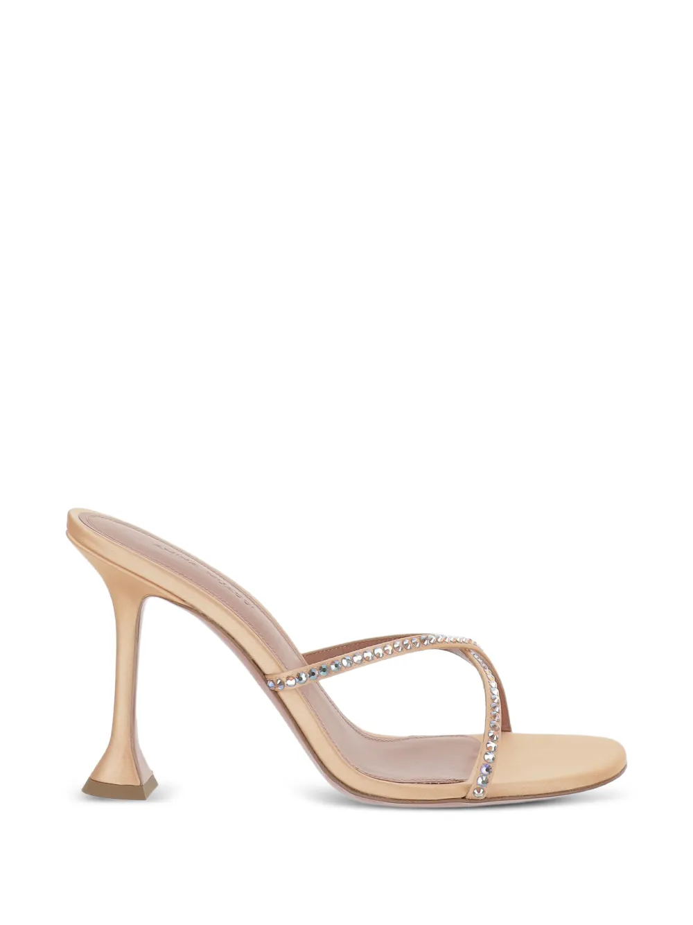 Amina Muaddi Sally crystal-embellished sandals Roze