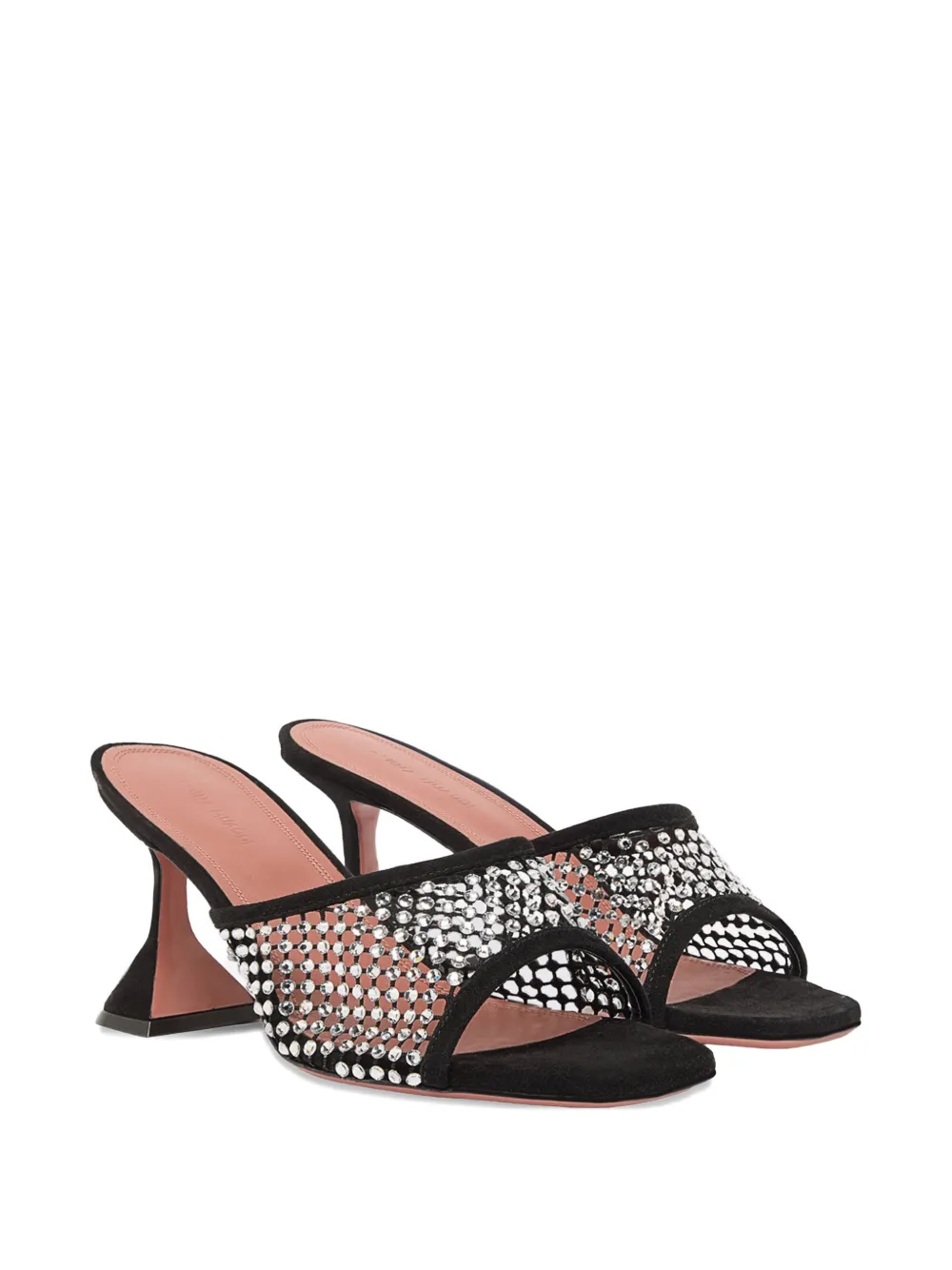 Amina Muaddi Lupita crystal-embellished sandals Zwart