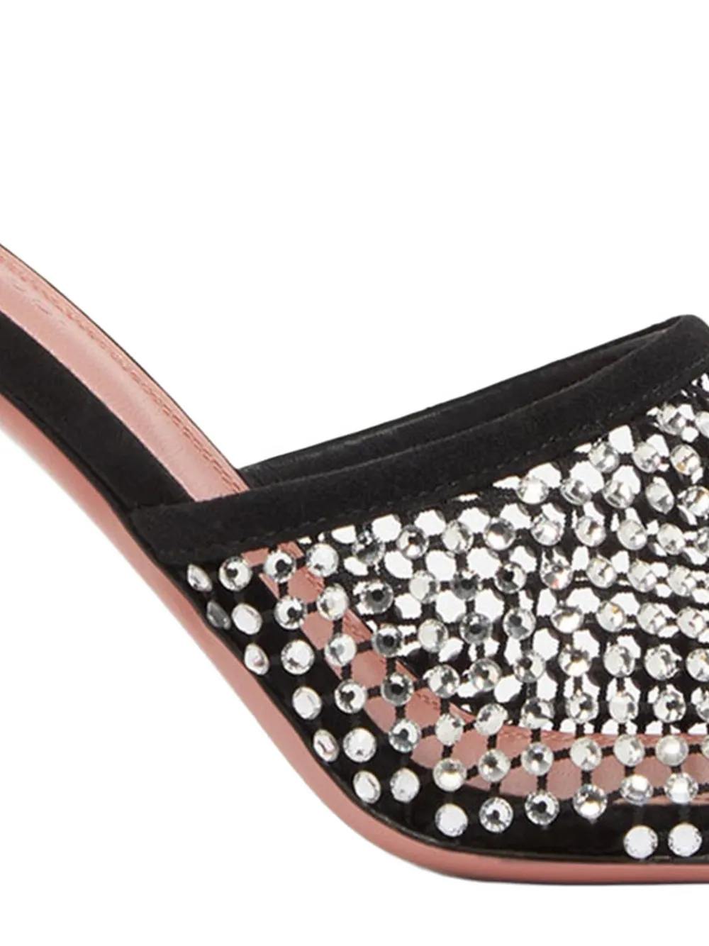 Amina Muaddi Lupita crystal-embellished sandals Zwart