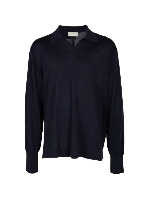Officine Generale long-sleeve polo sweater
