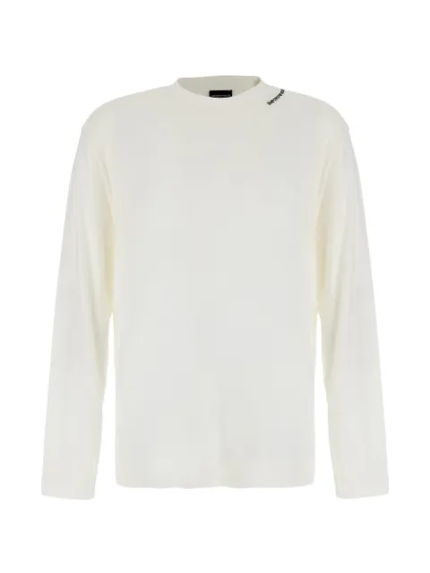 Emporio Armani logo-embroidered long-sleeve T-shirt