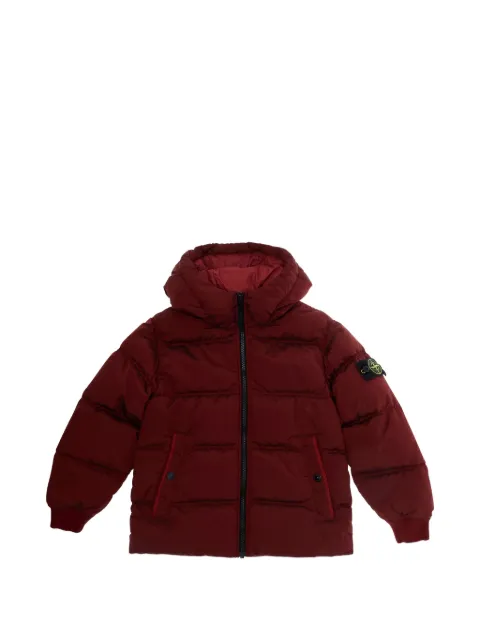Stone Island Junior logo-patch padded coat