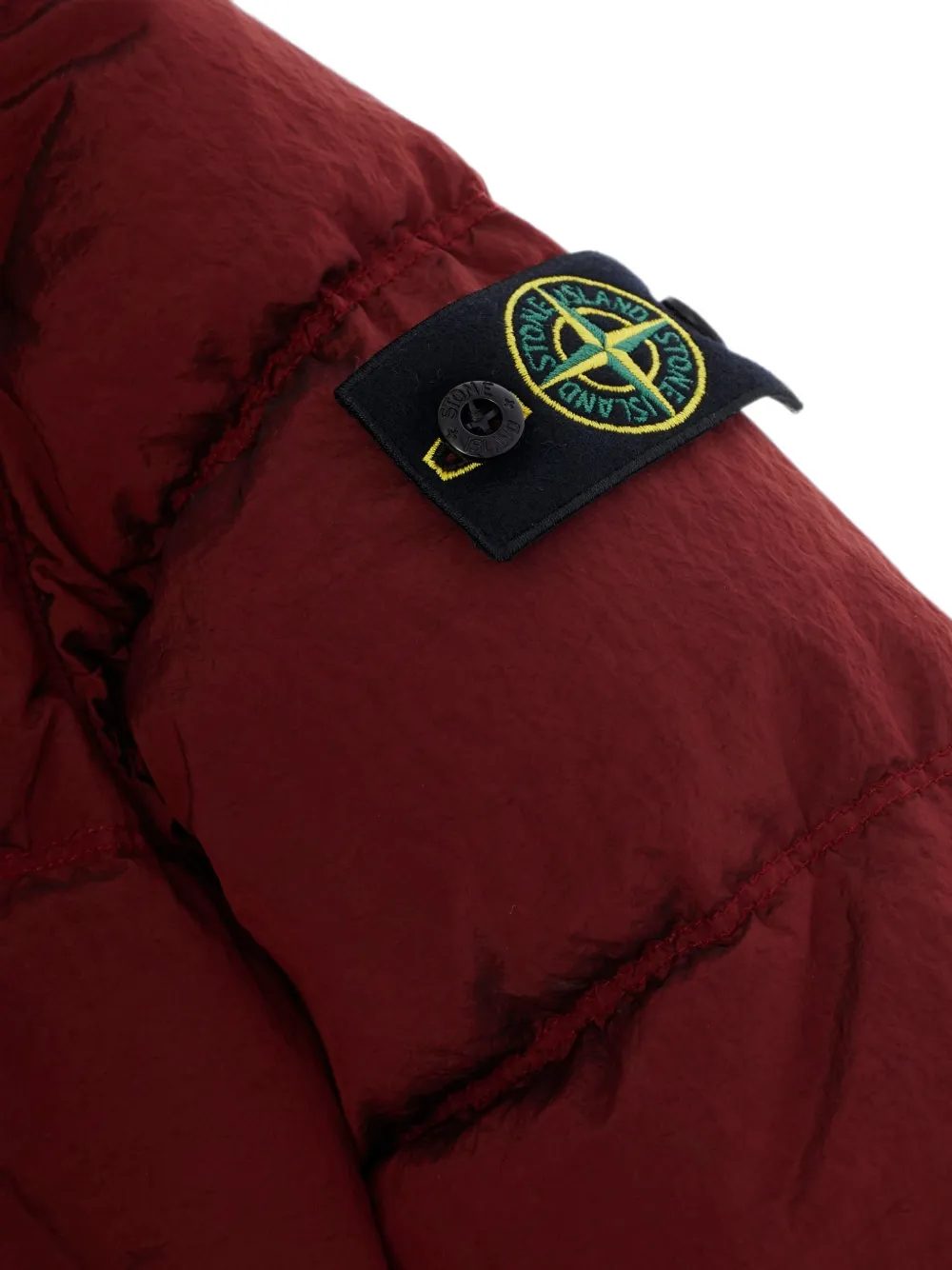 Stone Island Junior Jas met logopatch Rood