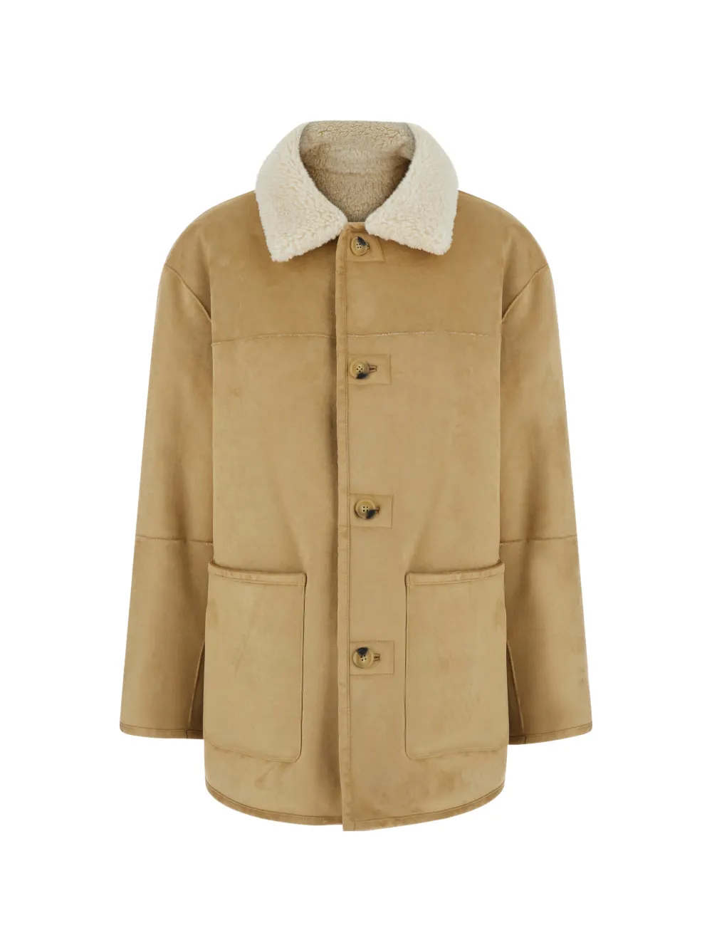 DUNST reversible faux fur jacket - Toni neutri