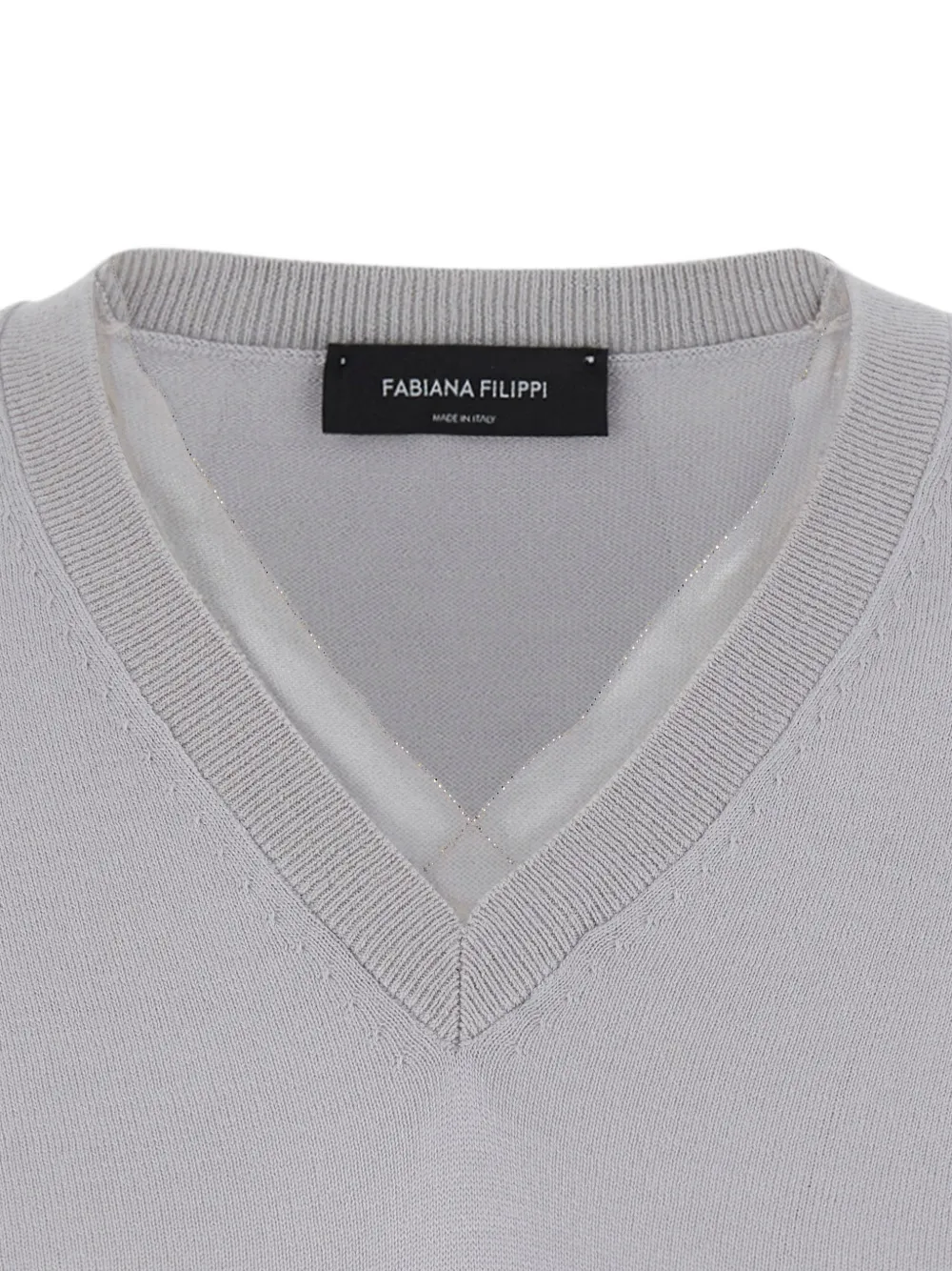 Fabiana Filippi V-neck sweater Grijs