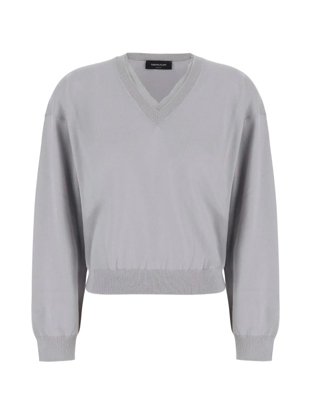 Fabiana Filippi V-neck sweater Grijs