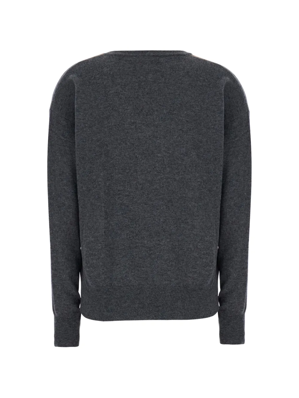 Jucca Trui met argyle-intarsia en V-hals Grijs