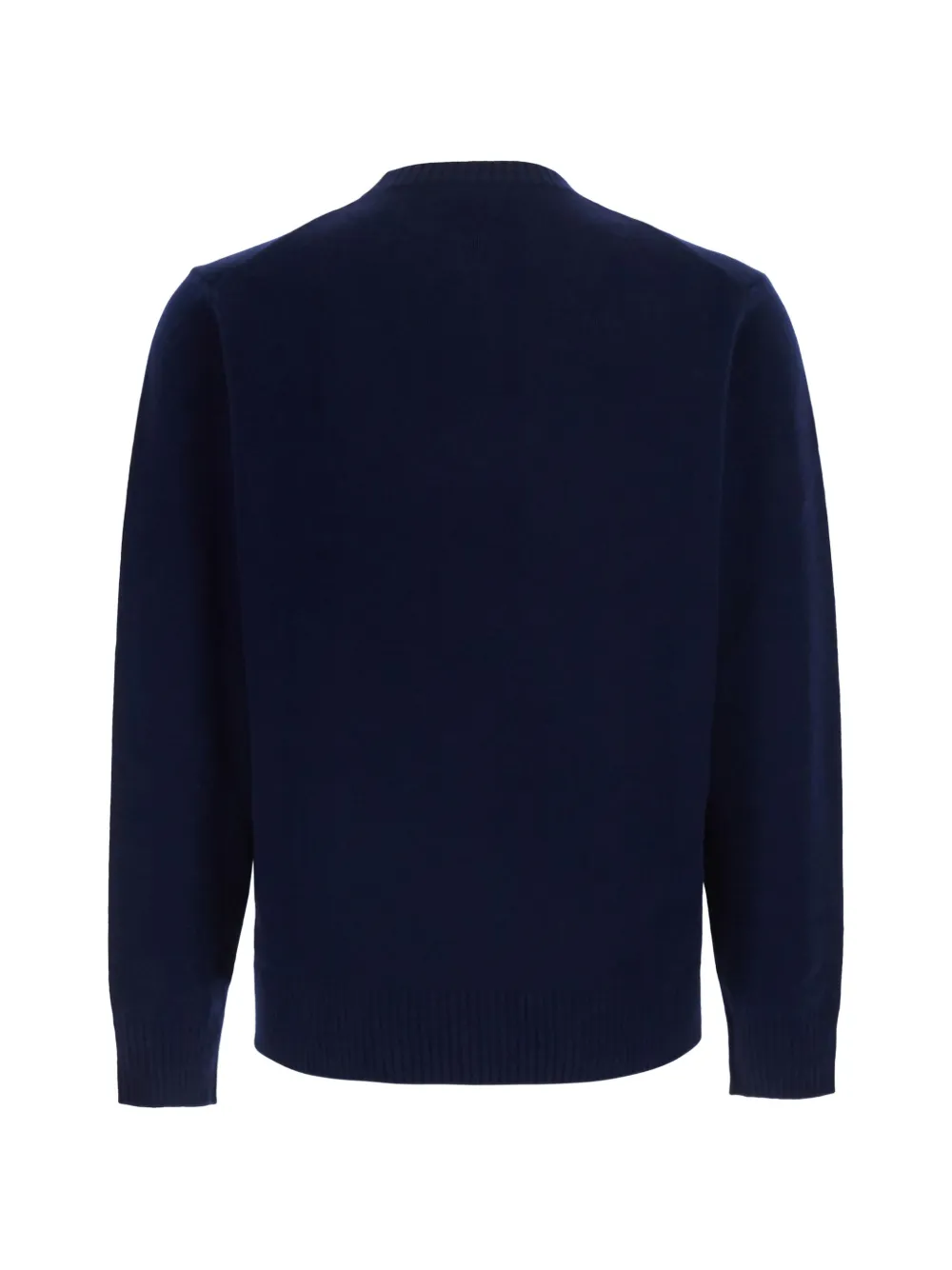 Kangra Trui met ronde hals en geribbelde afwerking Blauw