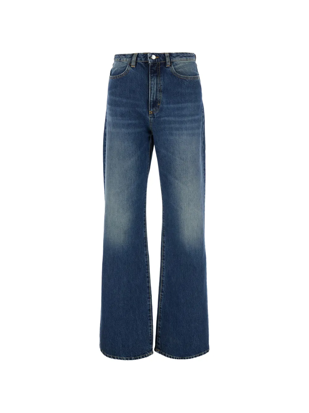 ICON DENIM faded-effect wide-leg jeans