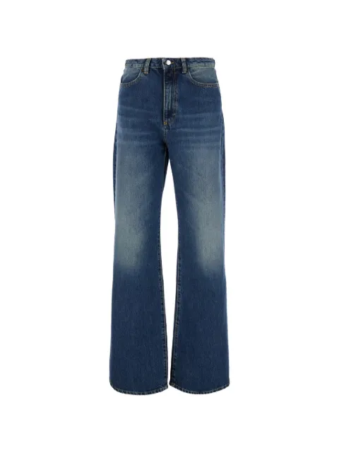 ICON DENIM faded-effect wide-leg jeans