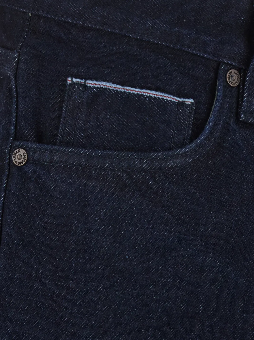 Emporio Armani J107 straight jeans Blauw