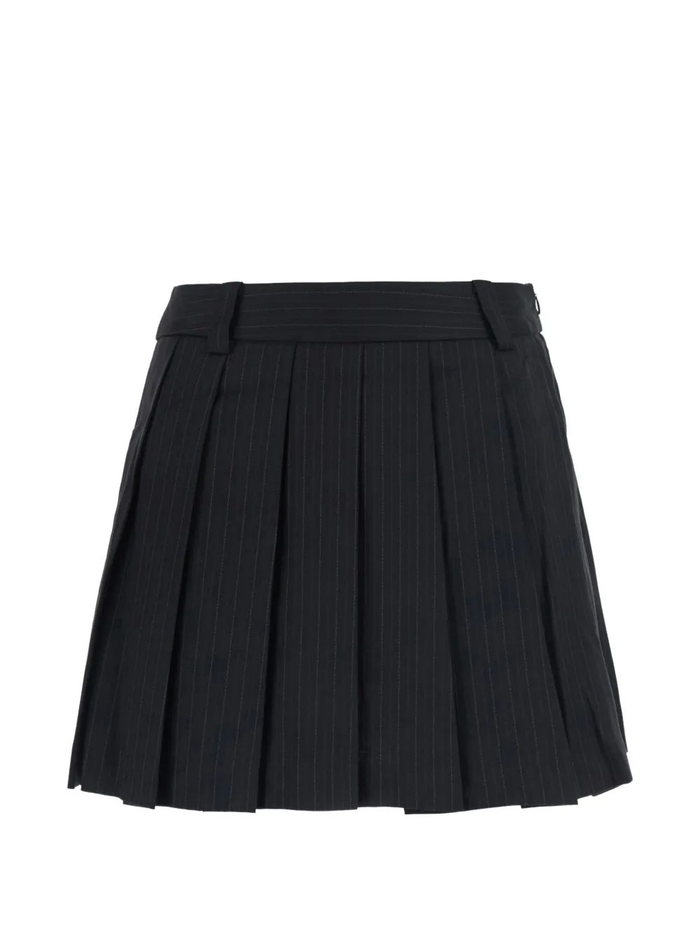 DUNST pinstripe-print pleated skirt