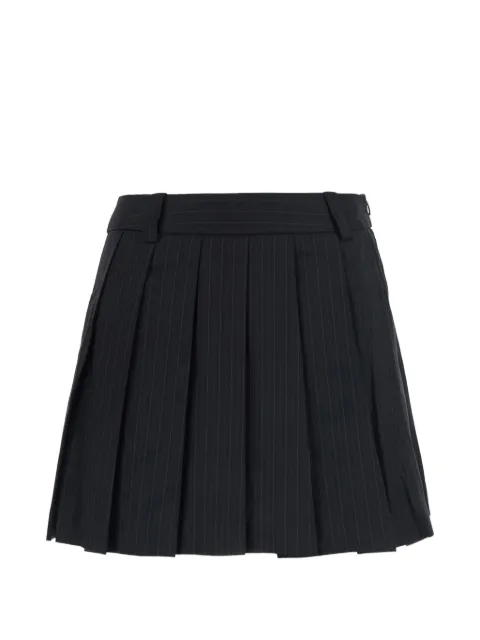 DUNST pinstripe-print pleated skirt