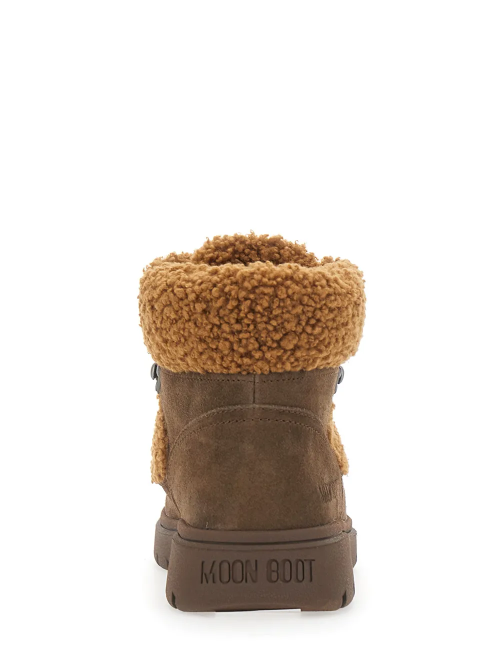 Moon Boot shearling-effect lace-up ankle boots Bruin