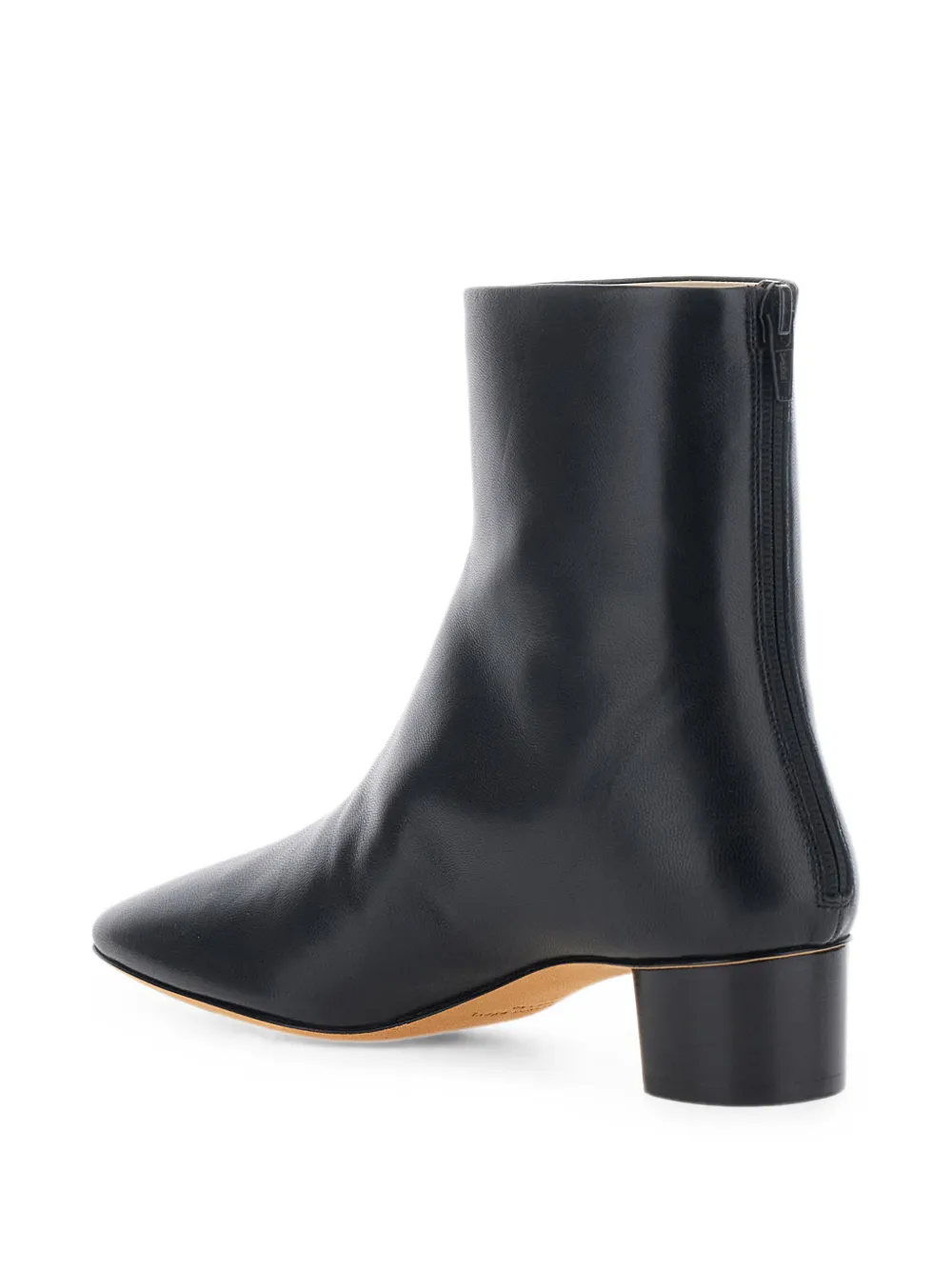 Le Monde Beryl Carole Luna rear-zip ankle boots Zwart