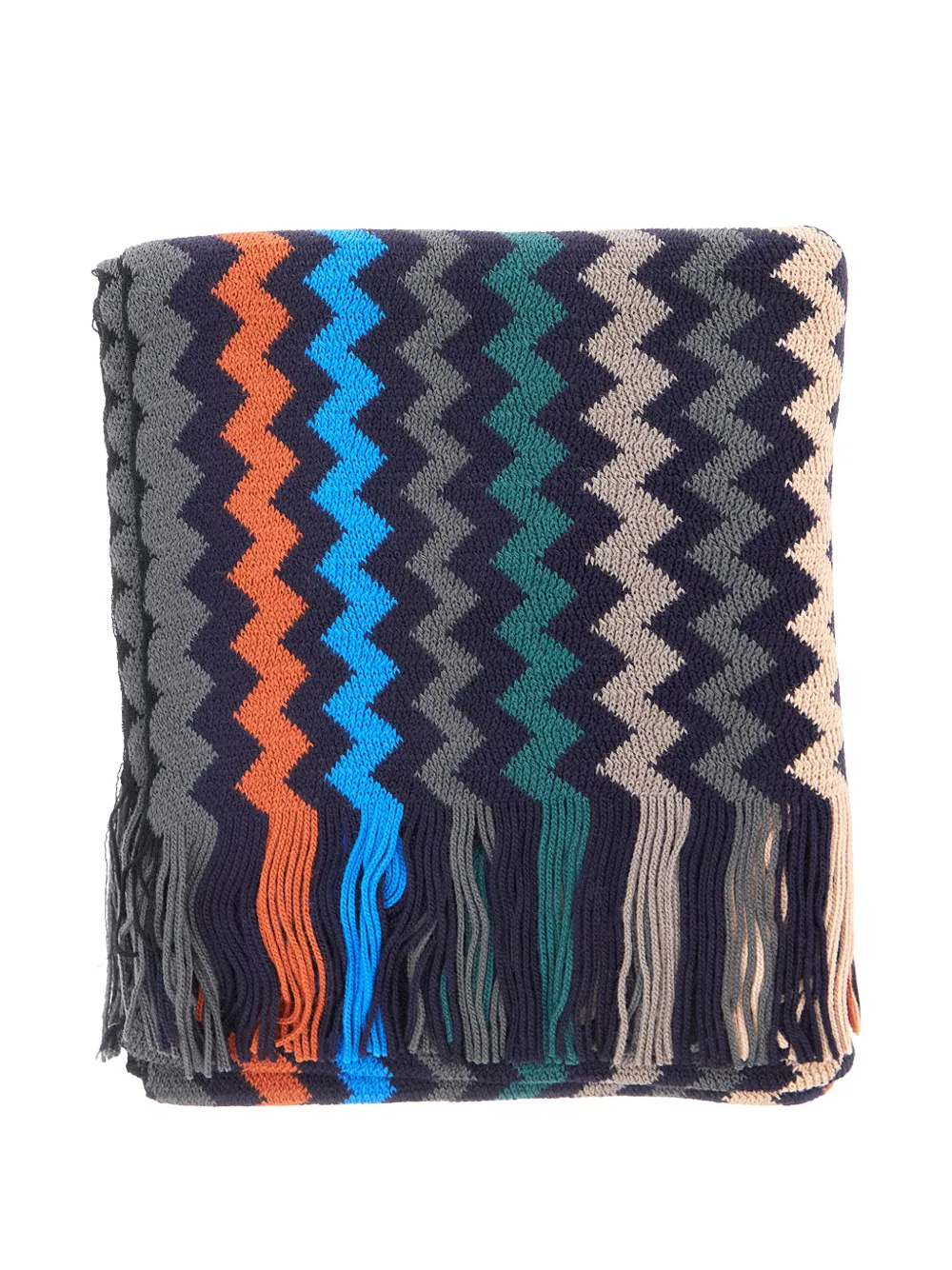 Missoni zigzag-knit scarf - Grigio
