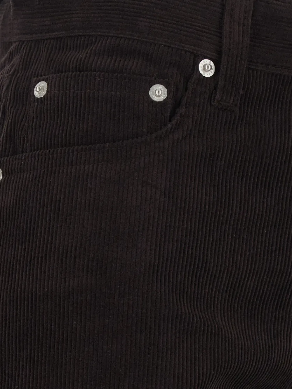 DUNST Straight broek met ribfluwelen-effect Bruin