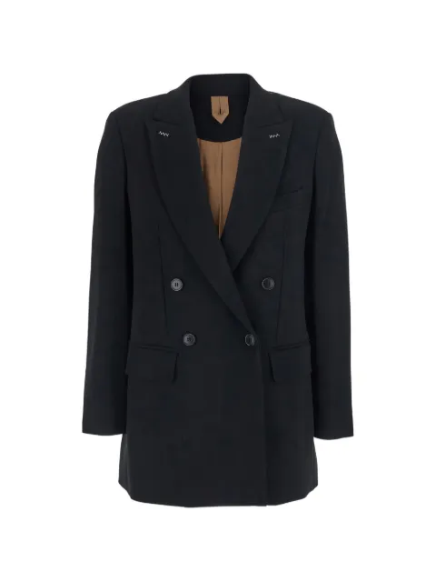 Max Mara Mosso double-breasted contrast-stitch blazer