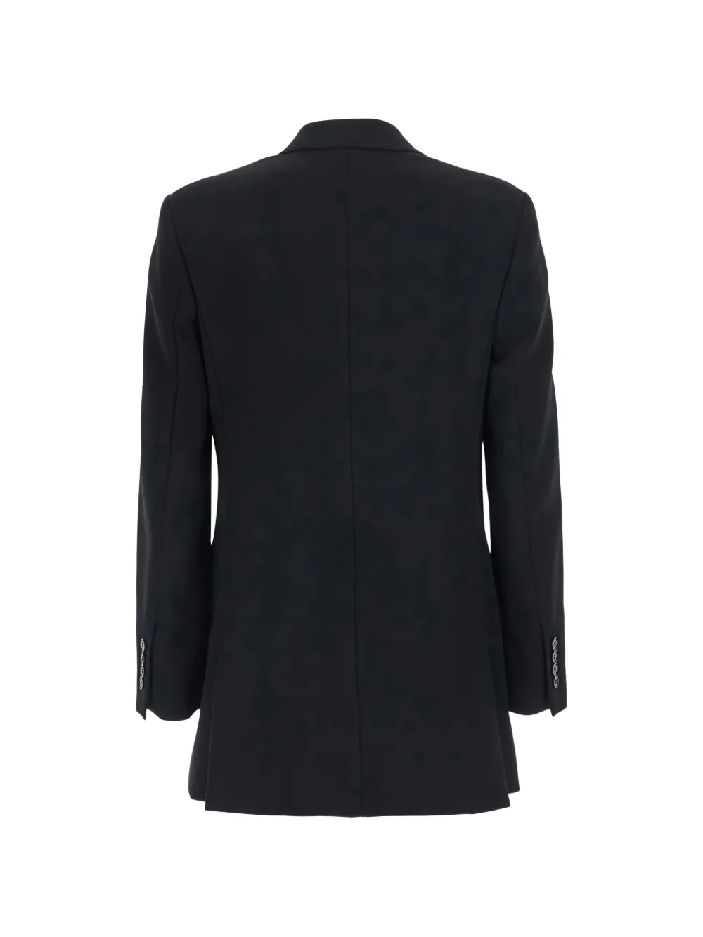 Max Mara Mosso blazer met dubbele rij knopen en contrasterend stiksel Zwart