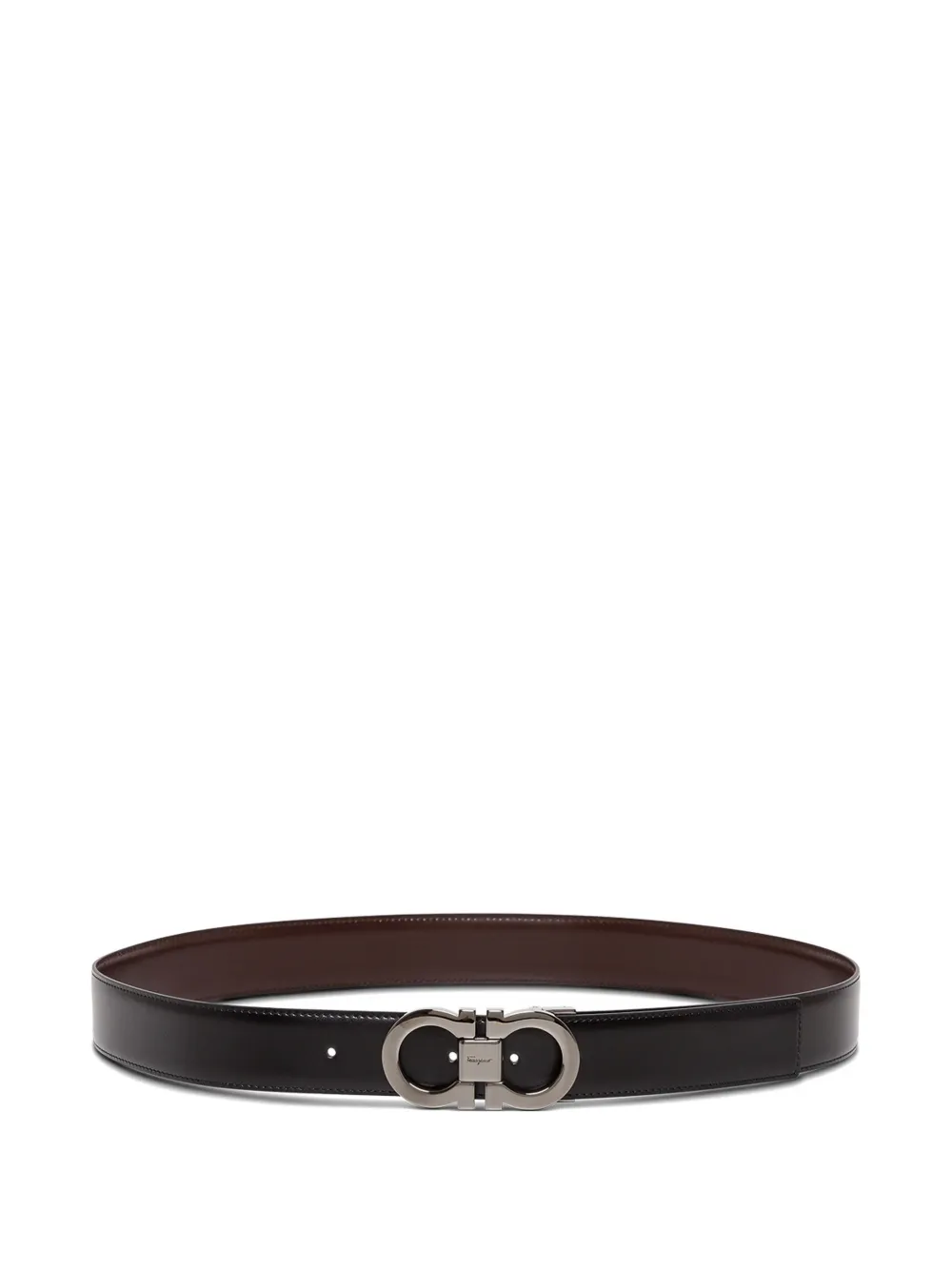 Ferragamo Gancini reversible belt - Marrone