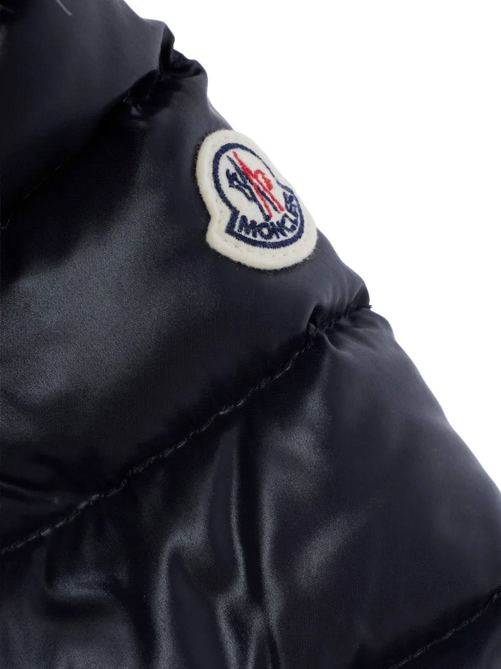 Moncler Enfant Emma gewatteerd jack Blauw