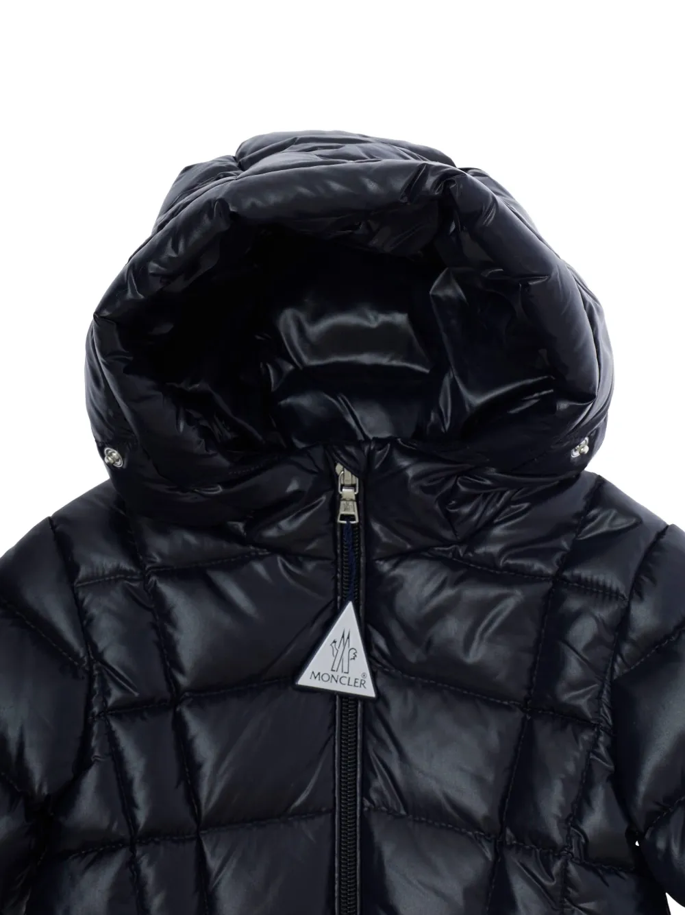 Moncler Enfant Emma gewatteerd jack Blauw