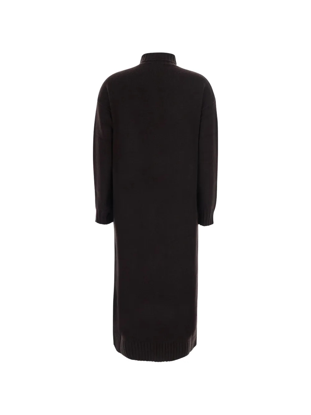 Max Mara Fragore gebreide midi-jurk met col Bruin
