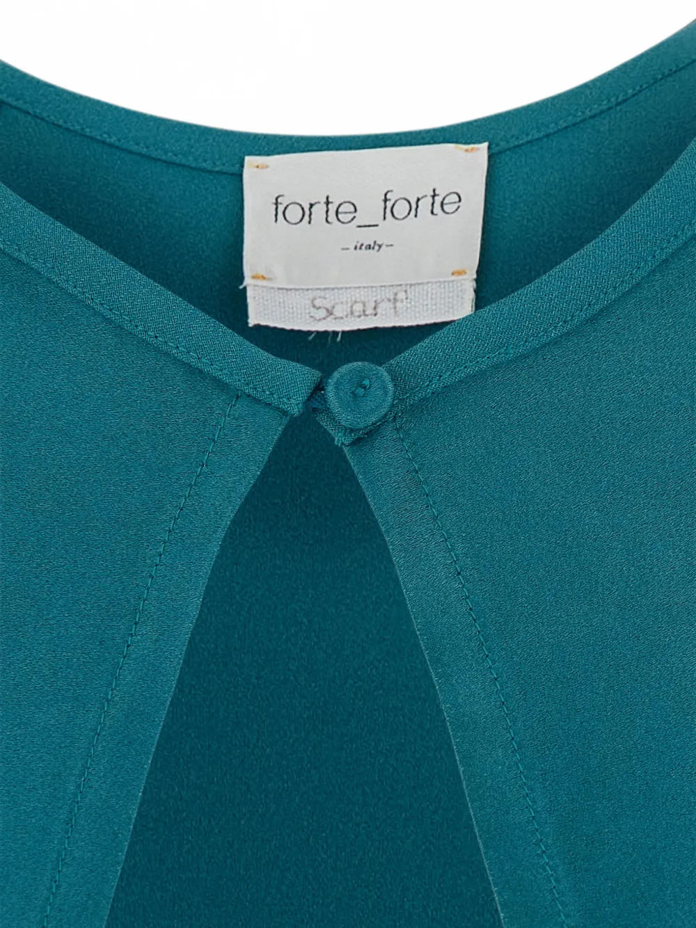 Forte Cropped cape met knoopsluiting Blauw