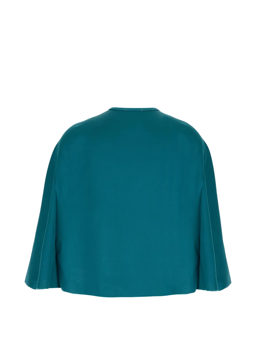 Forte Cropped cape met knoopsluiting Blauw
