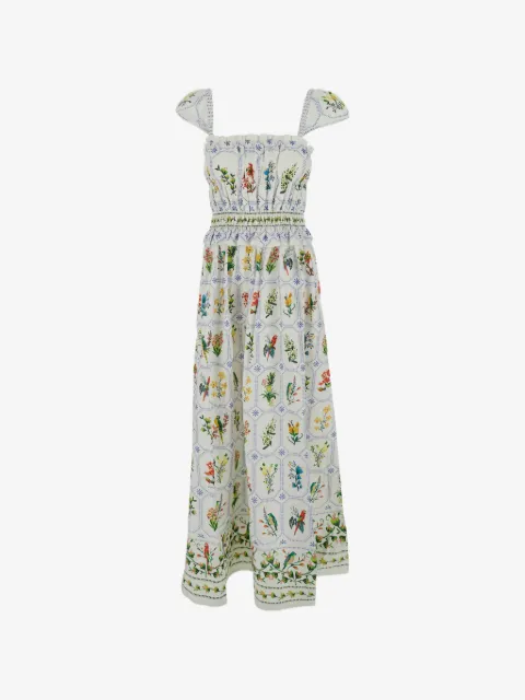FARM Rio Tropical Porcelain maxi dress