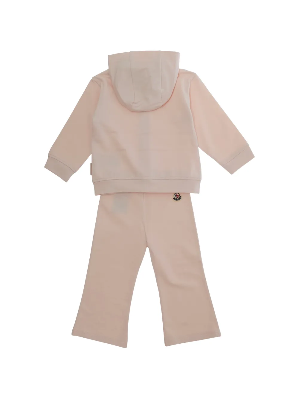 Moncler Enfant logo-patch hooded tracksuit Roze