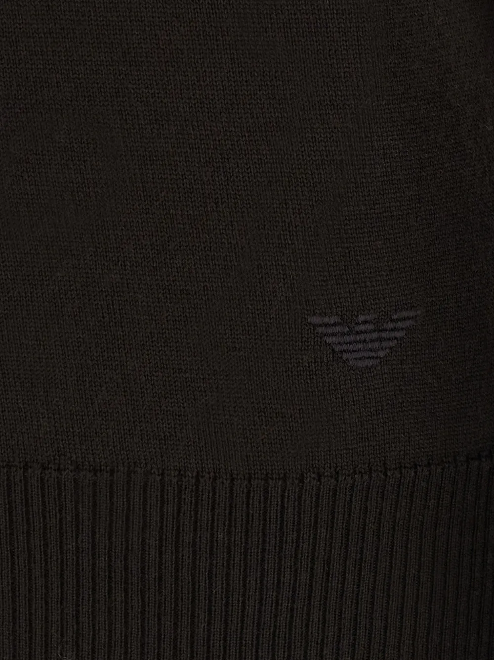 Emporio Armani Poloshirt met lange mouwen Bruin