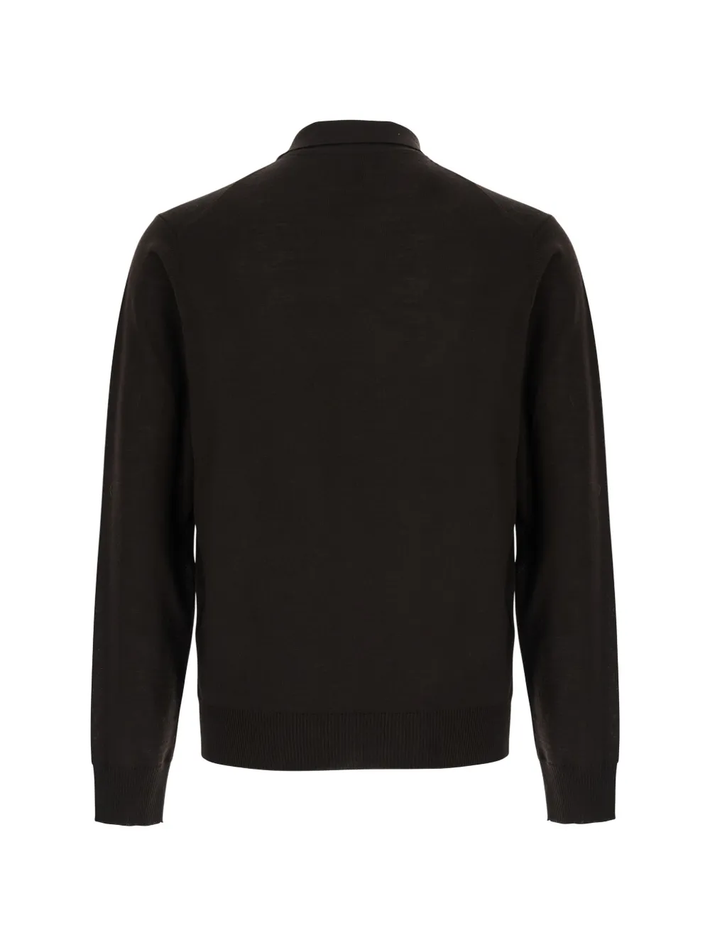 Emporio Armani Poloshirt met lange mouwen Bruin