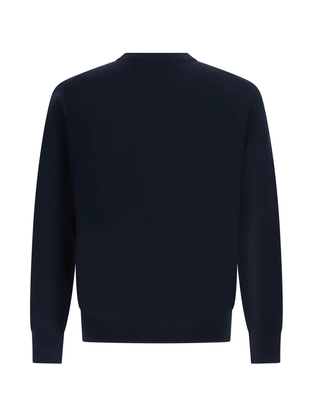 Kangra Trui met ronde hals en geribbelde afwerking Blauw